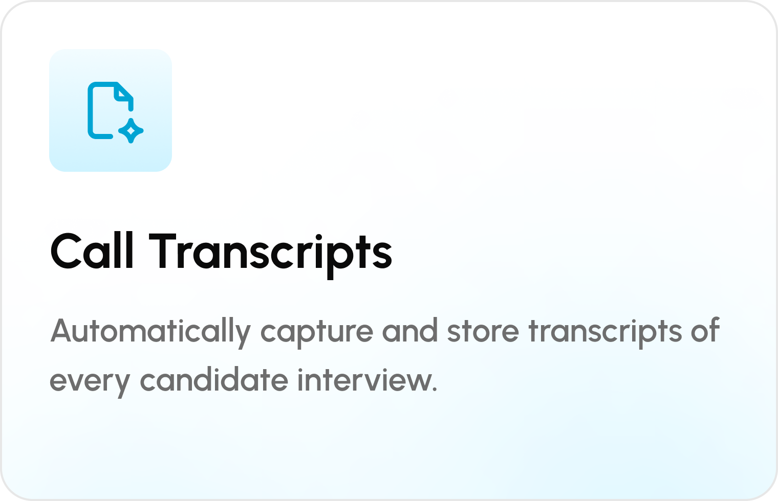 Call Transcripts